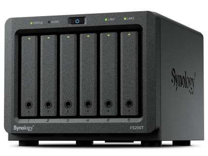 群晖推出全闪存储服务器 FS200T：6 个 2.5" SATA 盘位，J4125