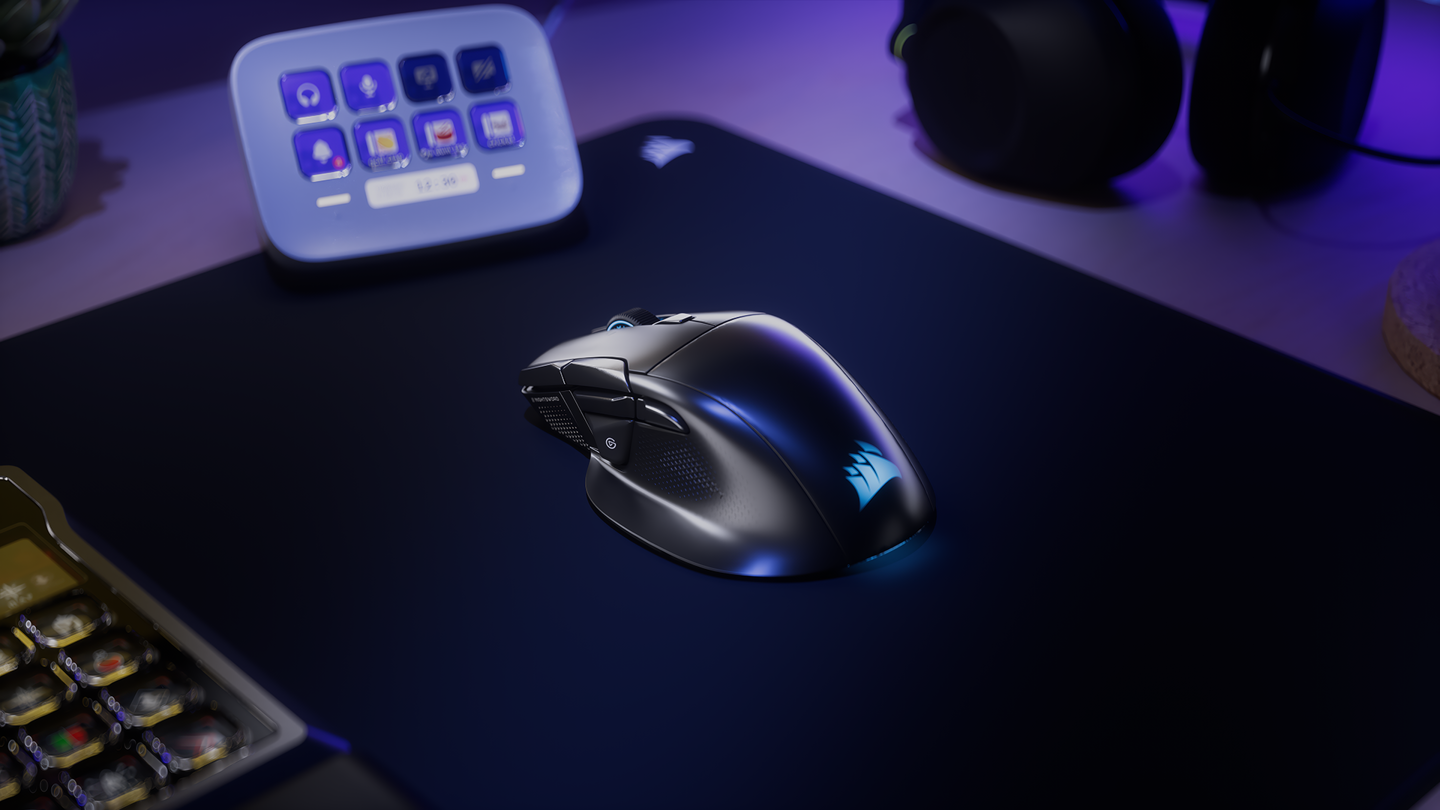 海盗船推出 NIGHTSWORD v2 WIRELESS SD 鼠标，一键启动 Stream Deck 生态引发关注