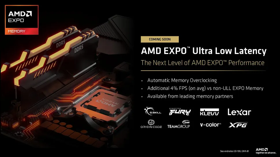 AMD EXPO ULL 超低延迟内存条定价预计持平现有产品，DDR5-6000 游戏性能最高提升 13-15%怎么回事？