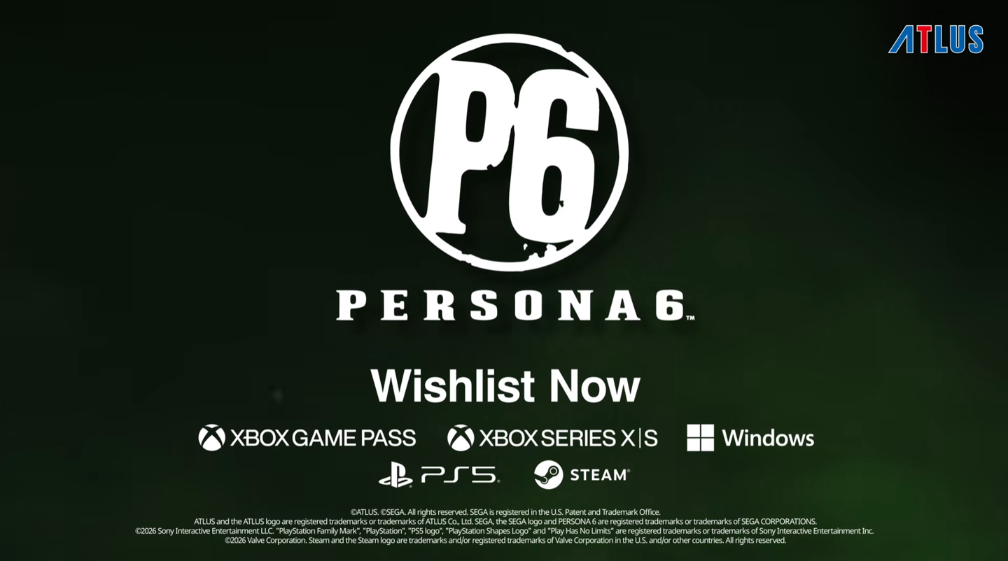 《女神异闻录６》先导预告片公布：登陆 XSX|S、PS5、PC 平台，首发 XGP