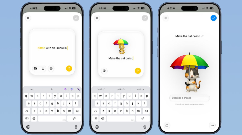 苹果 iOS 27 大改 Genmoji 自定义表情功能，可微调描述语言怎么回事？