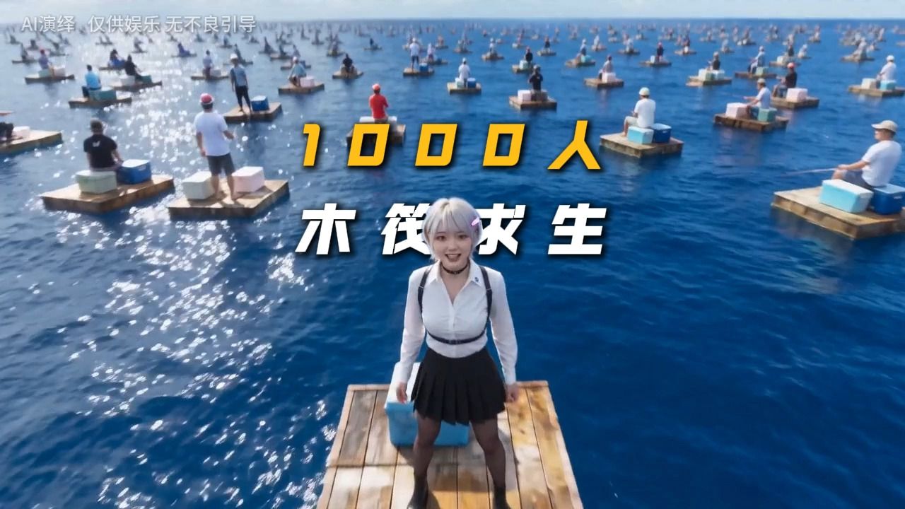 1000人海上木筏求生挑战 坚持7天瓜分10亿奖金！