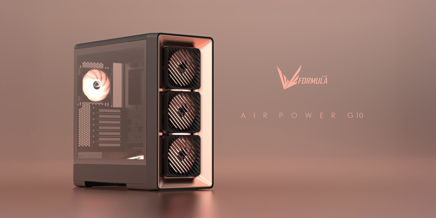Formula V Line 预告 Air Power G10 机箱：前置风扇支持角度调节